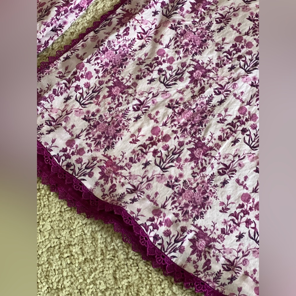 Floral Purple 2 pieces Indian Pakistani dress - Picture 3 of 5